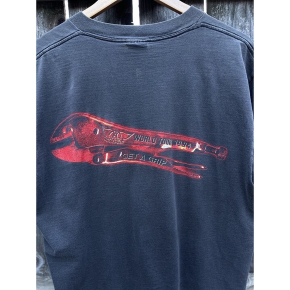 Vintage 1994 Aerosmith Get A Grip Concert World Tour Giant Tultex XL Band Shirt - Picture 6 of 6